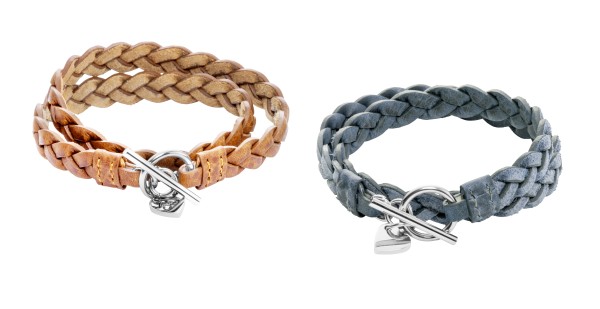 Flechtlederarmband zum Wickeln