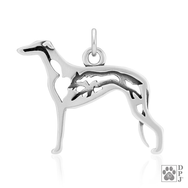 Greyhound with Fox in the Body - Anhänger 925er Sterlingsilber