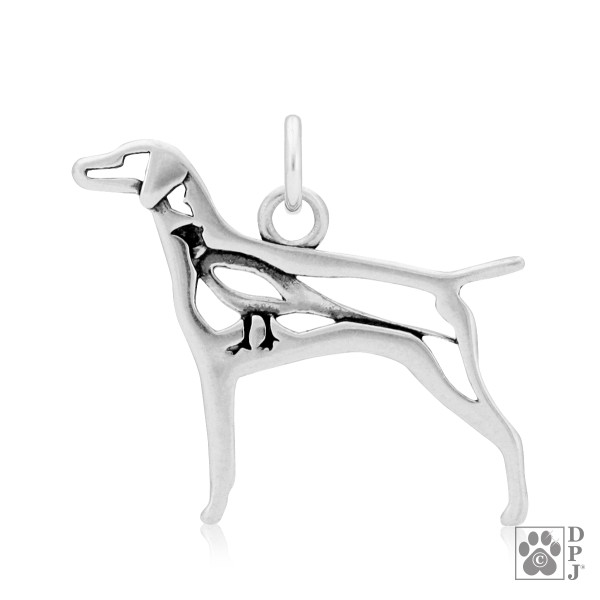 Magyar Vizsla with Pheasant in the Body - Anhänger 925er Sterlingsilber
