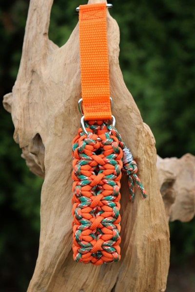 Paracord Zugstopphalsband National Orange & Celtic 32,5/40 * 3,8