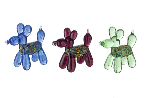 Miniatur Balloon-Dogs aus Glas