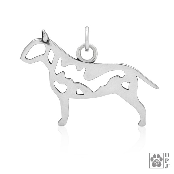 Bull Terrier Body - Anhänger 925er Sterlingsilber