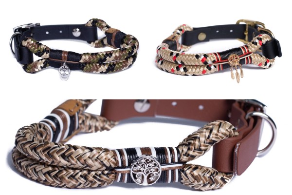 Schnallenhalsband mit US-Biothane® von Emmy & Pepe Design Arnie, Pocahontas, Sensai